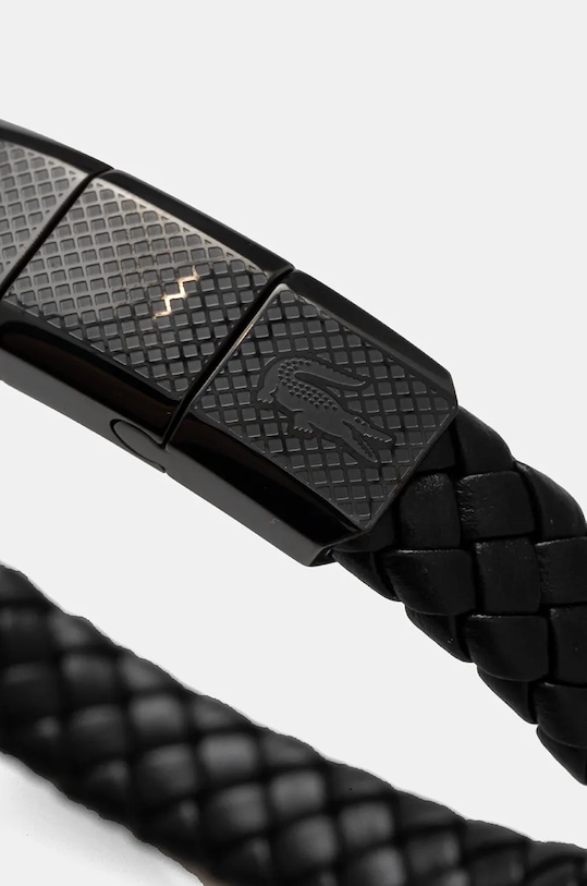 Lacoste bőr karkötő 2040285 fekete AA00