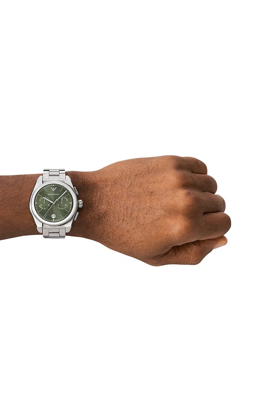 Emporio Armani zegarek Federico Chronograph AR11640 zielony
