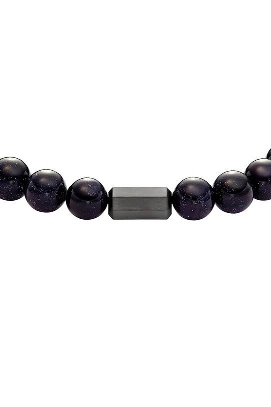 Zapestnica z naravnimi kamni Fossil JF04819060 mornarsko modra AA00