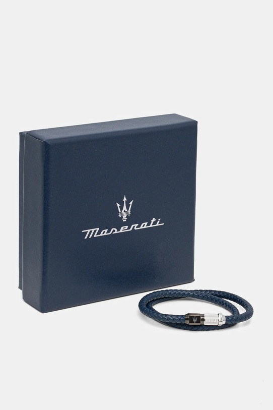 Accesorii Maserati bratara de piele JM223AVE19 bleumarin