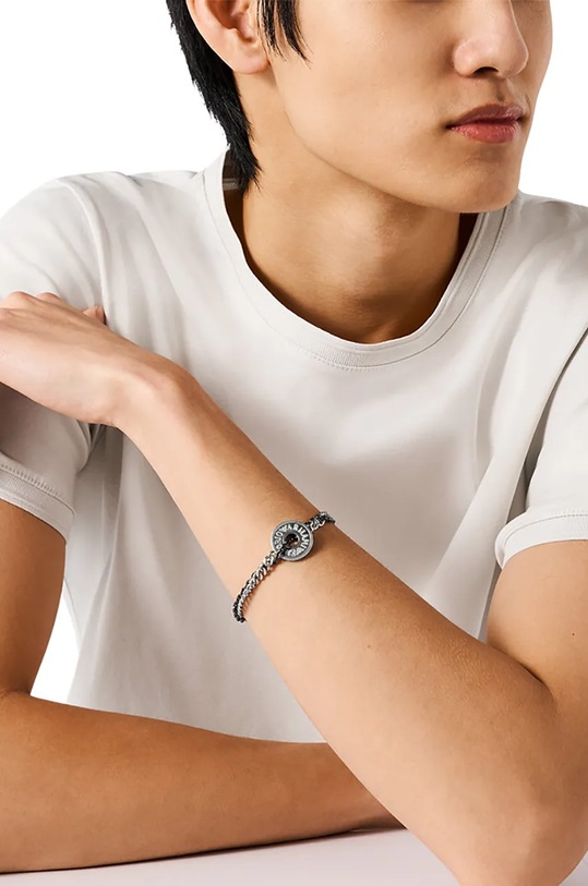 Akcesoria Emporio Armani bransoletka EGS3094040 srebrny