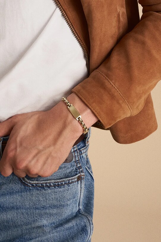 Браслет Fossil Drew Chain JF04695710 золотой