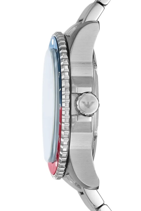 Doplňky Hodinky Emporio Armani Diver GMT AR11590 stříbrná