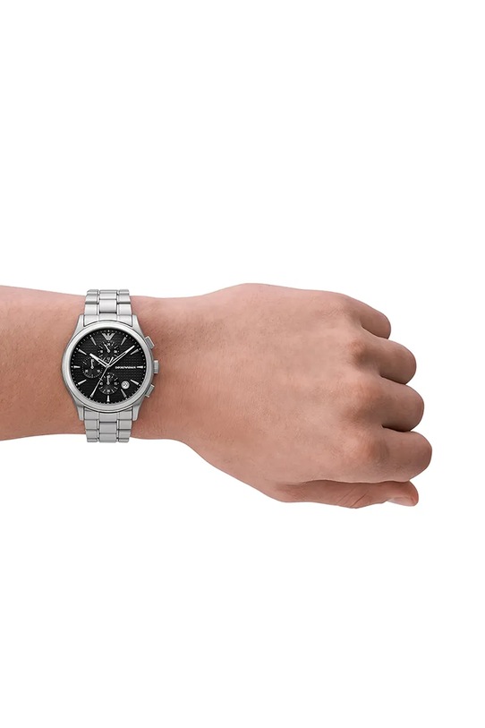 Hodinky Emporio Armani Paolo Chronograph AR11602 stříbrná