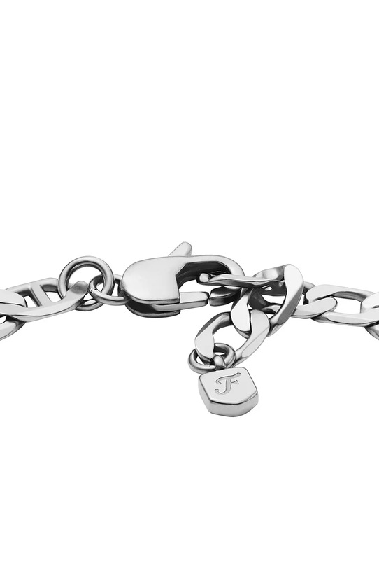 Accesorii Fossil bratara Heritage Anchor Chain JA7239040 argintiu