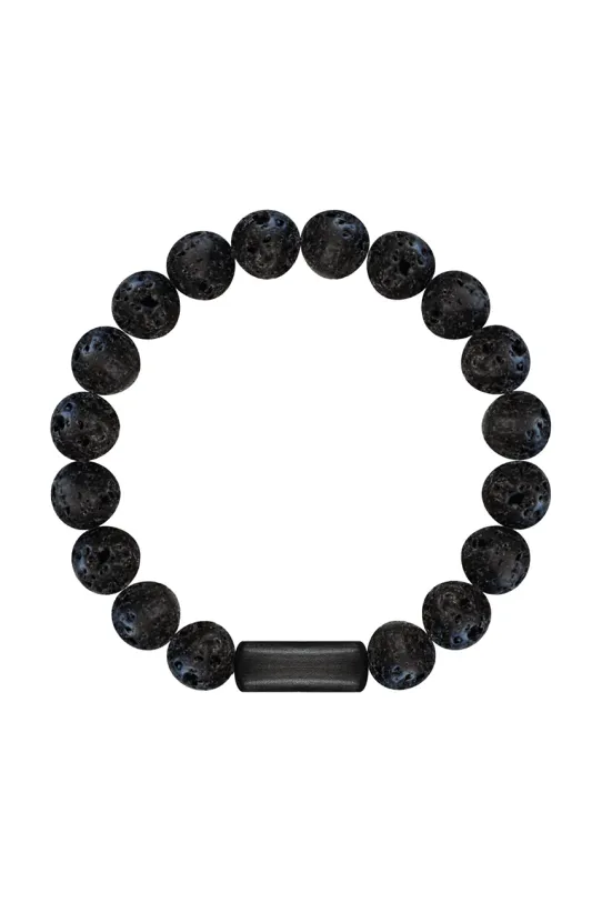 Náramek s přírodními kameny Lilou Stones přírodní kámen černá 226/190/BRA/ASH/NO1/80