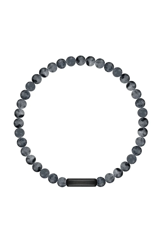 Lilou brățară cu pietre naturale Stones piatră naturală negru 226/190/BRA/LAB/NO1/40