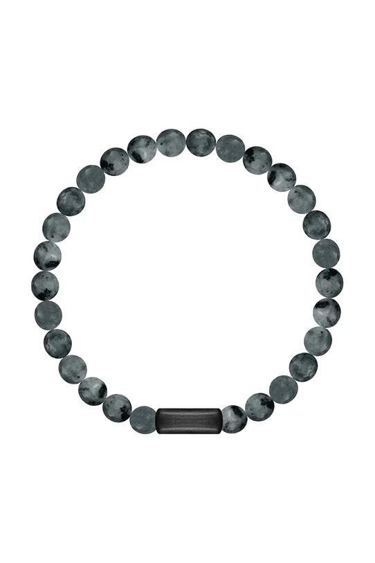 Lilou bransoletka z naturalnymi kamieniami Stones kamień naturalny czarny 226/190/BRA/LAB/NO1/60