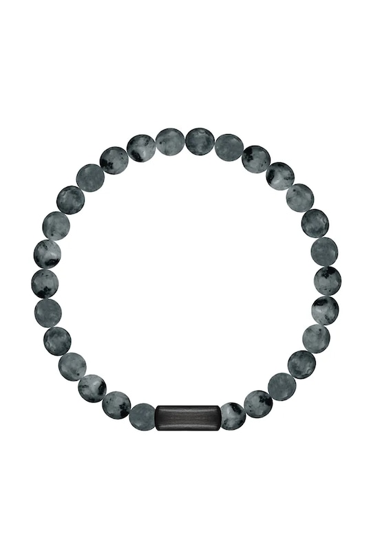 Lilou brățară cu pietre naturale Stones piatră naturală negru 226/190/BRA/LAB/NO1/60