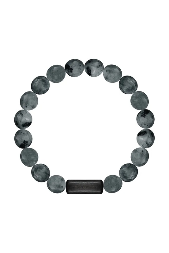 Lilou bransoletka z naturalnymi kamieniami Stones kamień naturalny czarny 226/190/BRA/LAB/NO1/80