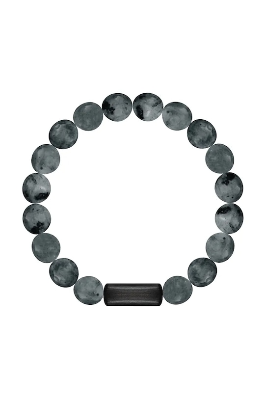 Lilou brățară cu pietre naturale Stones piatră naturală negru 226/190/BRA/LAB/NO1/80