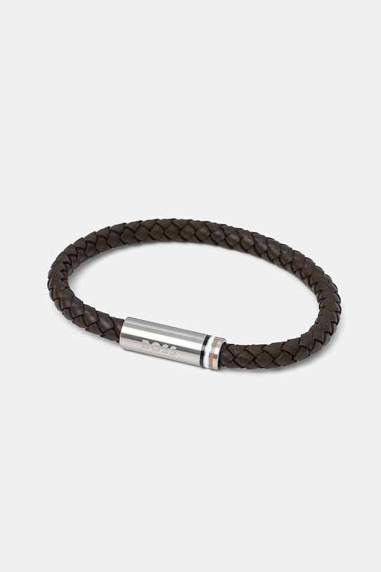 Шкіряний браслет BOSS Gift Box коричневий 1580623