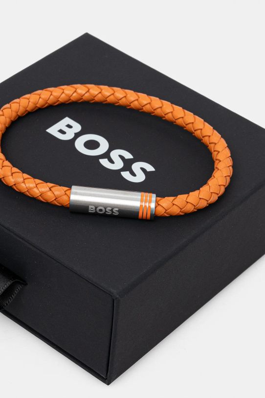 Accesorii BOSS bratara de piele 1580625 portocaliu