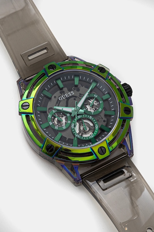 Guess zegarek GW0806G5 transparentny AA00