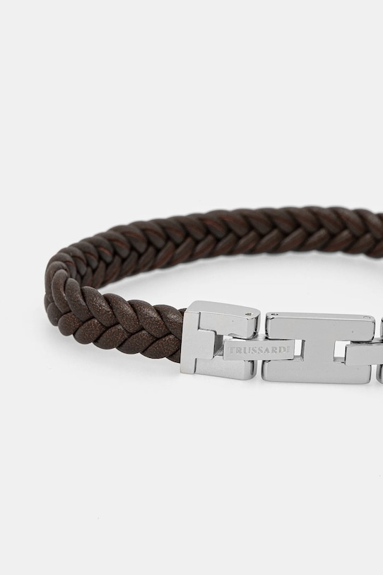 Trussardi bransoletka T-LEATHER TJAXZ01 brązowy AA00
