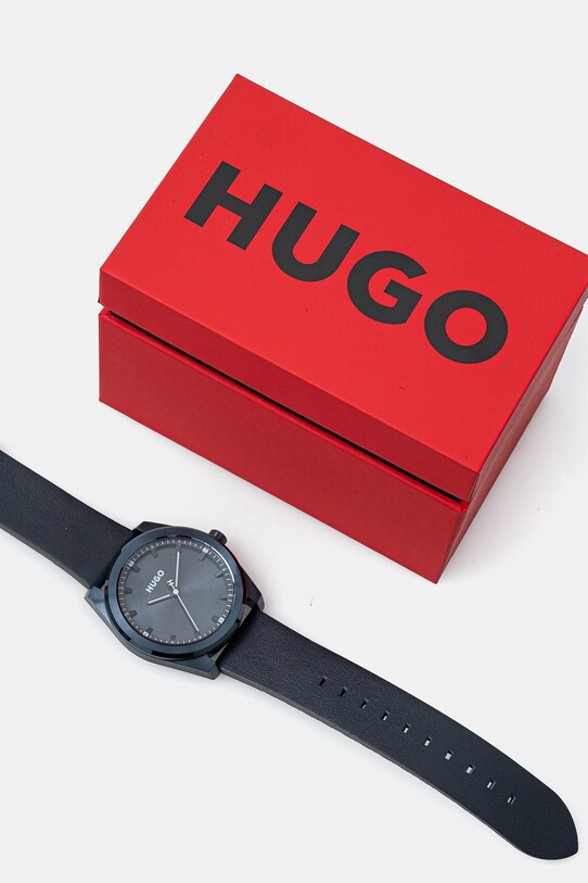 Akcesoria HUGO zegarek 1530352 granatowy