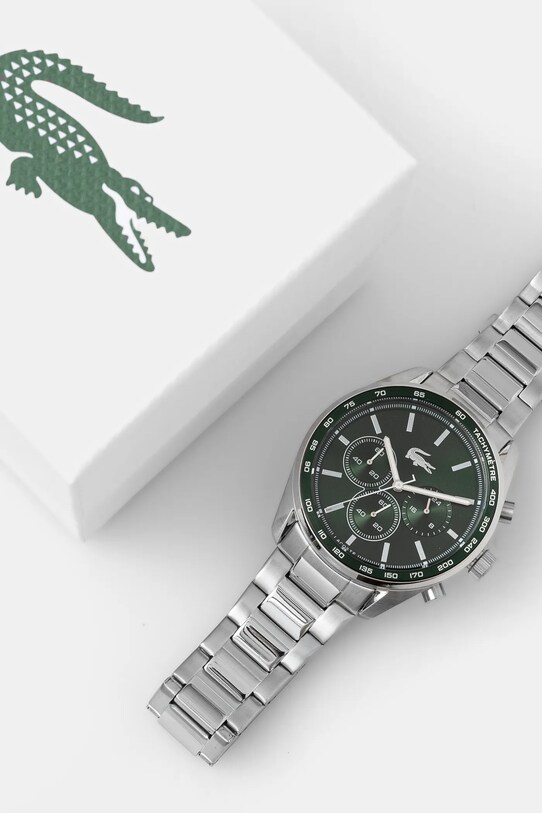 Akcesoria Lacoste zegarek 2011346 srebrny