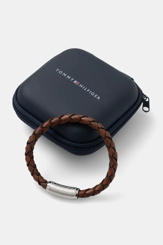 Accesorii Tommy Hilfiger brățară de piele 2790482 maro