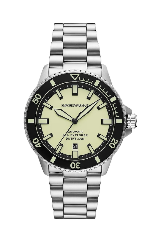 Hodinky Emporio Armani SEA EXPLORER stříbrná AR60083