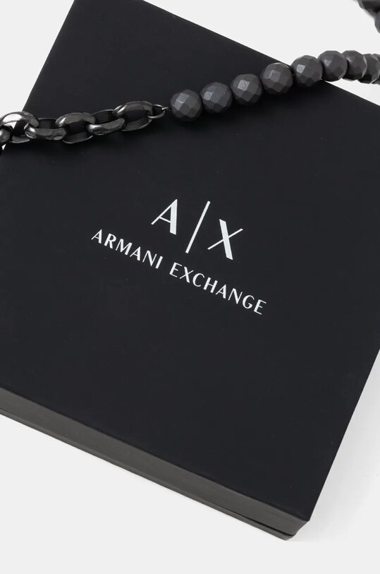Accesorii Armani Exchange colier CLASSIC AXG0150060 negru
