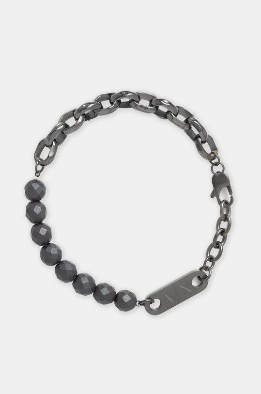 Armani Exchange braccialetto CLASSIC altro nero AXG0151060