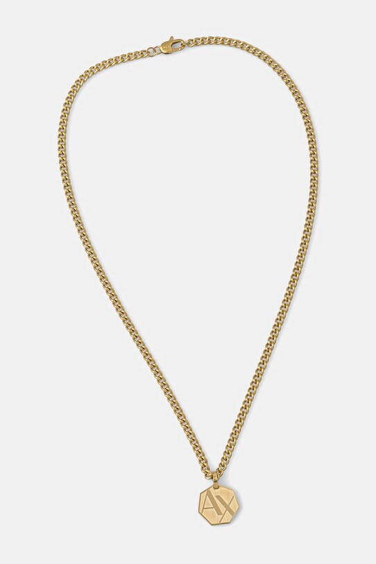 Náhrdelník Armani Exchange LOGO ostatné zlatá AXG0152710