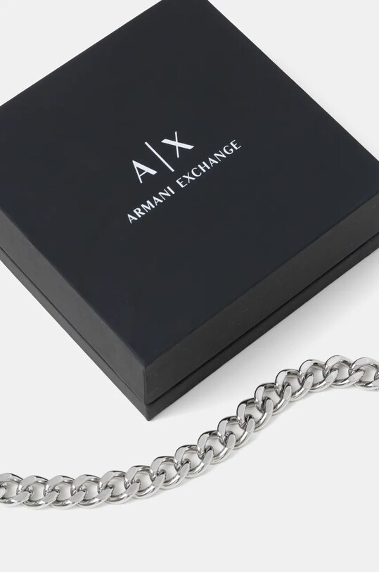 Accessori Armani Exchange braccialetto LOGO AXG0153040 argento