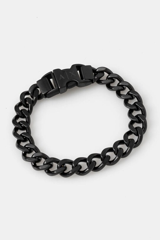 Armani Exchange brățară LOGO Gift Box negru AXG0156001