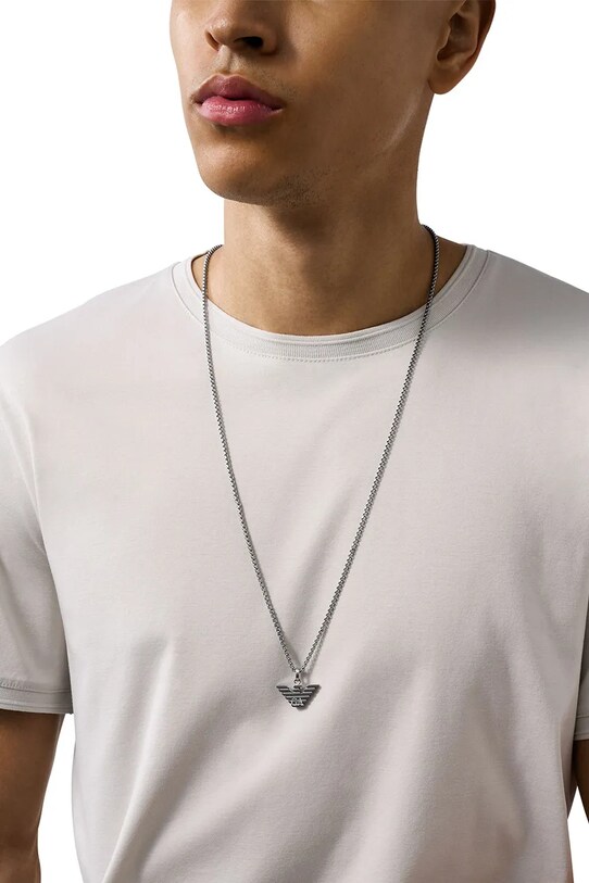 Náhrdelník Emporio Armani EAGLE LOGO EGS3169040 stříbrná AA00