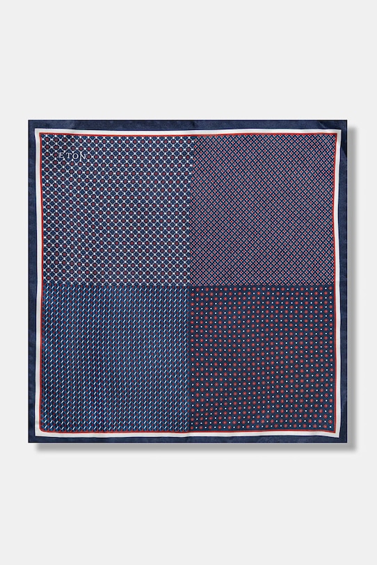 Hodvábna vreckovka Eton tmavomodrá 100012721.NOS