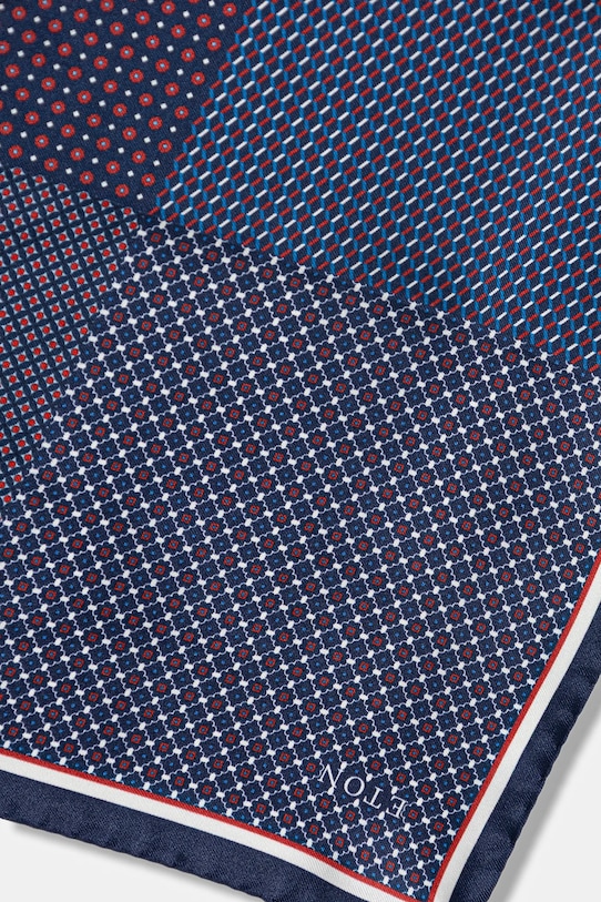 Hodvábna vreckovka Eton 100012721.NOS tmavomodrá AA00