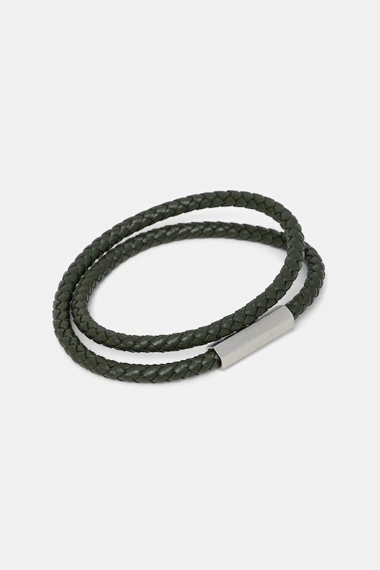 Calvin Klein brățară de piele Gift Box verde 35100018