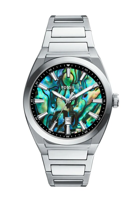 Fossil zegarek srebrny FS6114