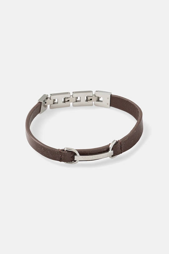 Kožený náramok Trussardi T-LEATHER Darčekový box strieborná TJAXZ07