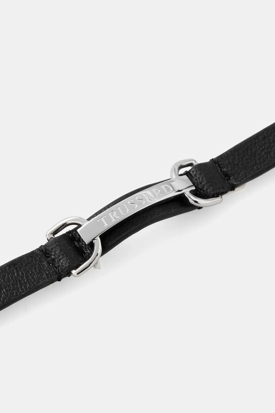Trussardi bransoletka T-LEATHER TJAXZ08 srebrny AA00
