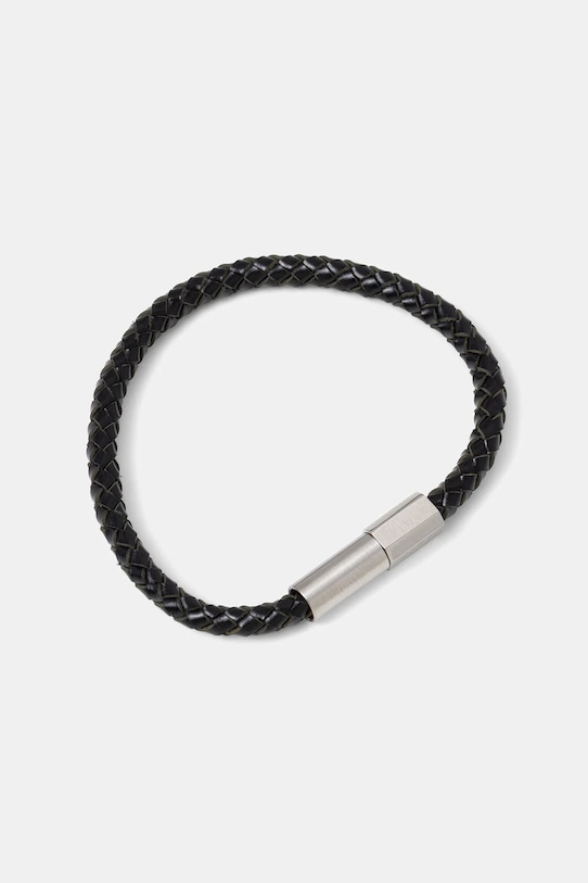 Calvin Klein brățară de piele Gift Box negru 35100047