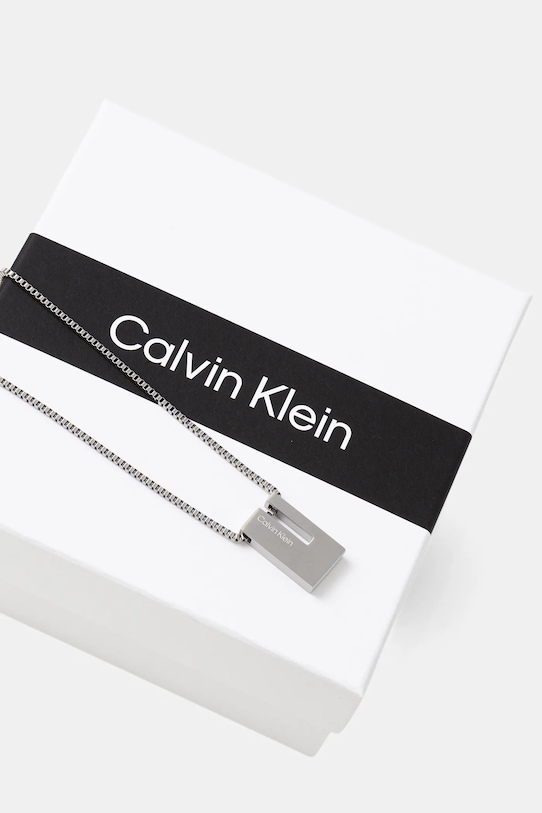Akcesoria Calvin Klein naszyjnik 35100019 srebrny