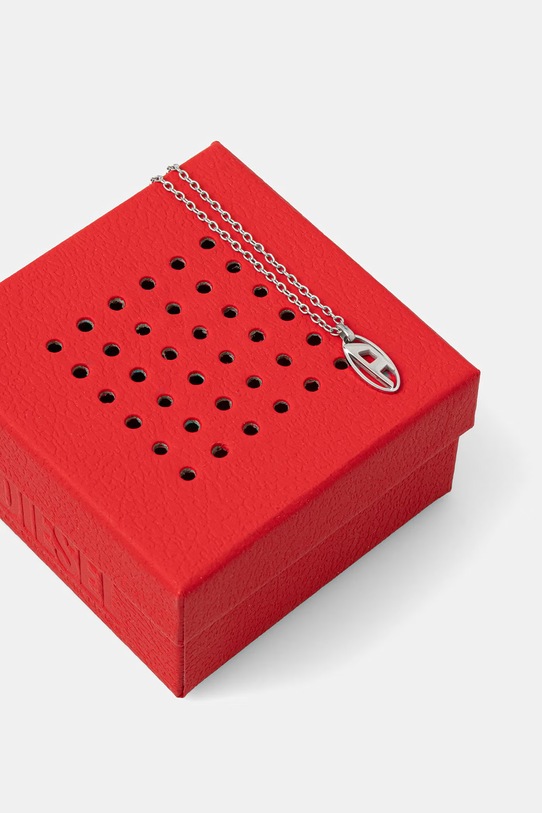 Аксесуари Diesel намисто з підвіскою чоловіче з хірургічної сталі DX1661040 срібний