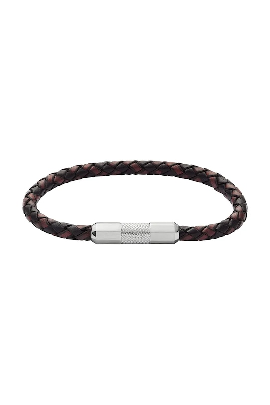 Fossil bransoletka skórzana brązowy JF04918040