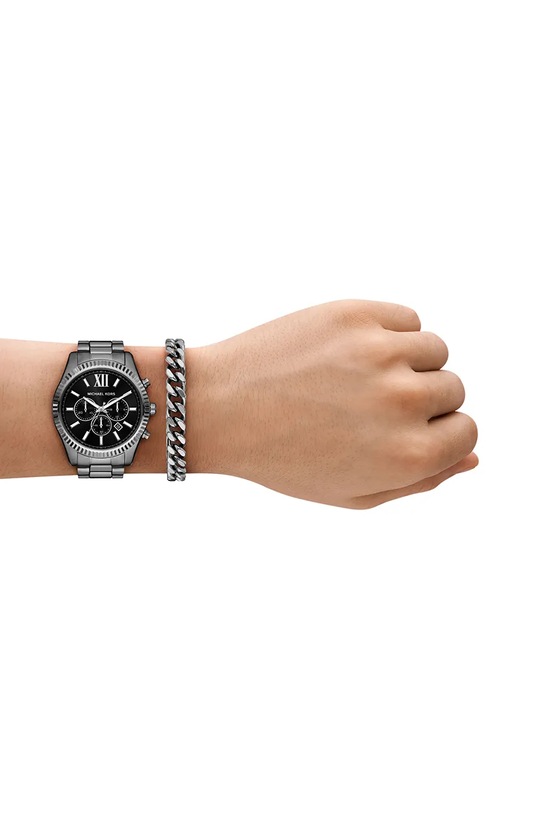 Michael Kors zegarek i bransoletka srebrny MK9217SET