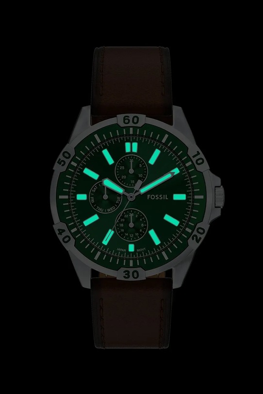 Fossil zegarek srebrny FS6147