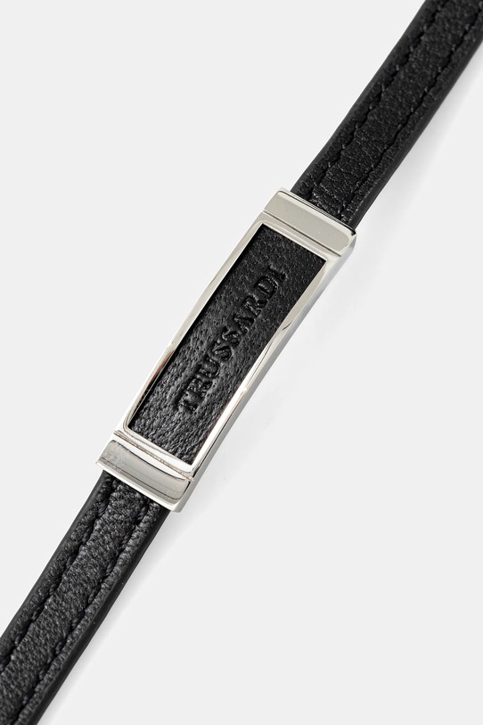 Trussardi bransoletka T-LEATHER TJAXZ05 czarny AA00