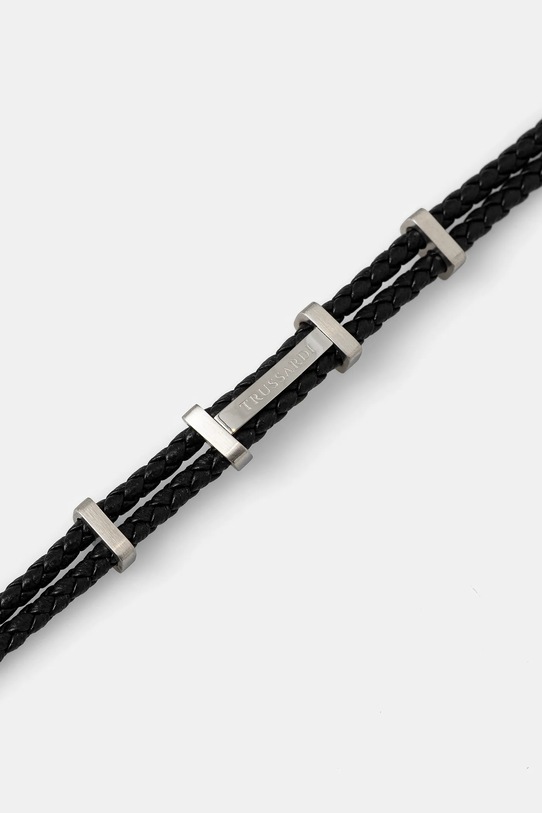 Trussardi bransoletka T-LEATHER TJAXZ13 czarny AA00