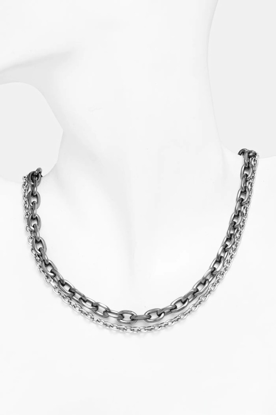 Akcesoria Armani Exchange naszyjnik AXG0159060 srebrny