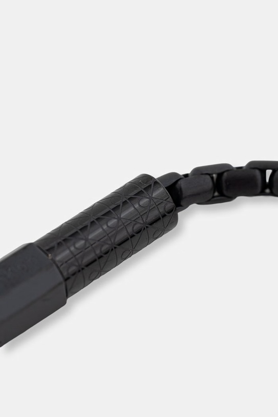 Calvin Klein bransoletka męska ze stali nierdzewnej 35100096 czarny AA00