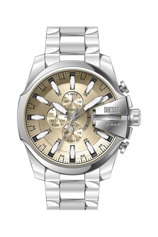 Diesel zegarek męski Mega Chief Slim srebrny DZ4702