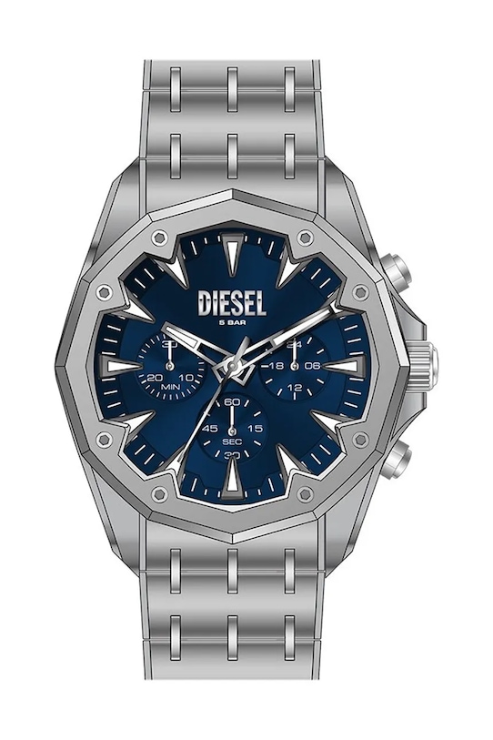 Diesel zegarek męski Stinger srebrny DZ4706