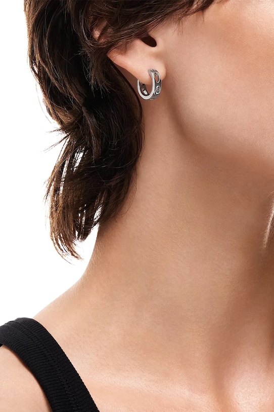 Diesel kolczyk męski ze stali chirurgicznej srebrny DX1664040