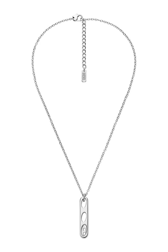 Diesel naszyjnik z zawieszką męski ze stali nierdzewnej DX1662040 srebrny AA00