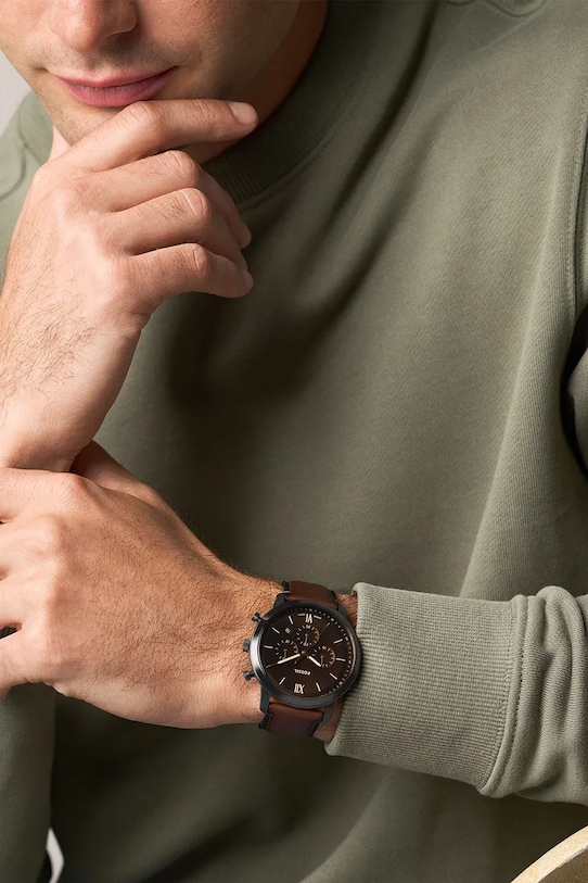 Fossil zegarek męski Neutra FS6163 brązowy